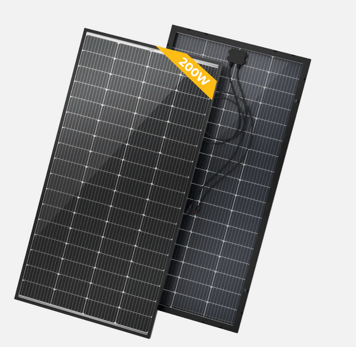 BougeRV 200 Watt Rigid Bifacial 10BB Mono Solar Panel