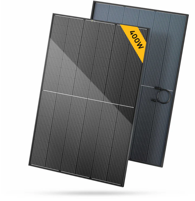BougeRV 400 Watt 12V/24V Rigid Bifacial 10BB Mono Solar Panel