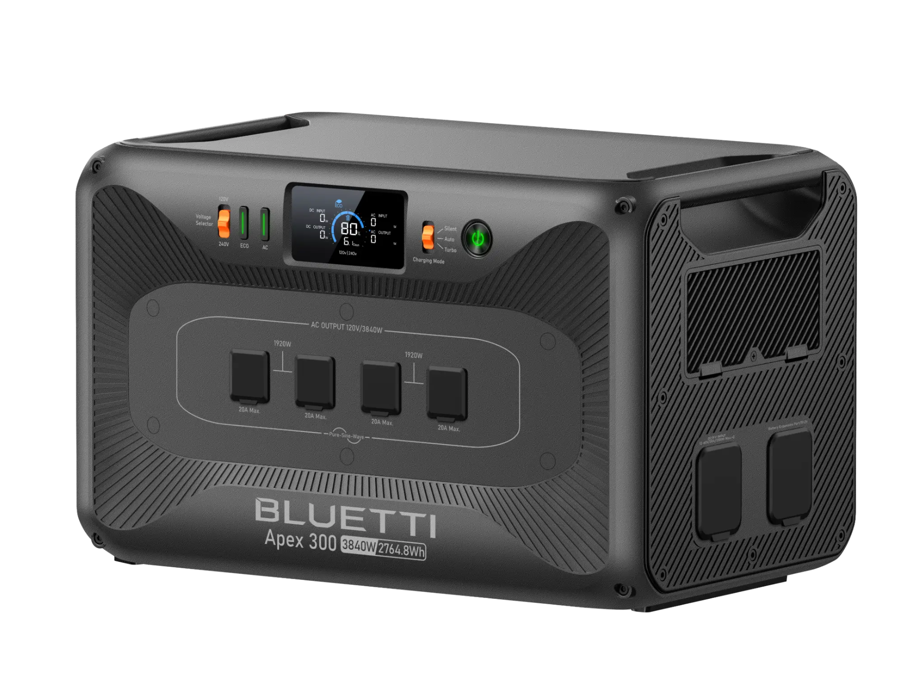 BLUETTI Apex 300 Portable Power Station + 2× B300K Expansion Batteries – 8,294.4Wh Total Capacity