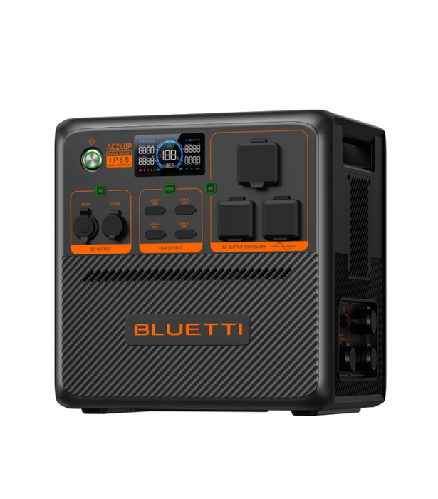 BLUETTI AC240P Portable Power Station – 2,400W Output, 1,843Wh Battery Capacity