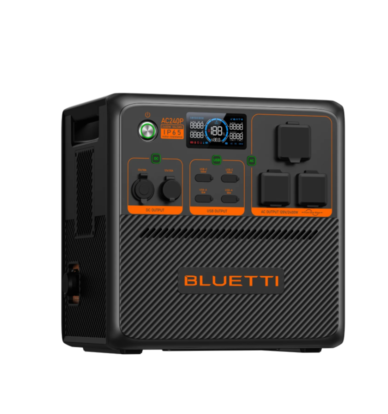 BLUETTI AC240P Portable Power Station – 2,400W Output, 1,843Wh Battery Capacity