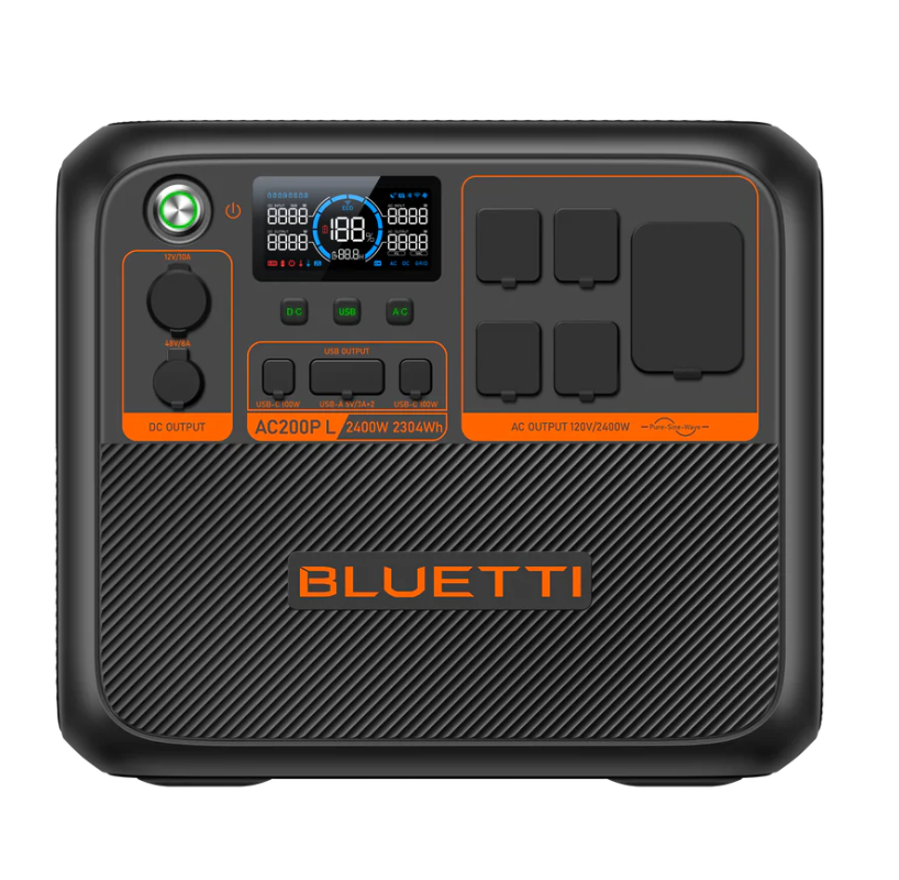 BLUETTI AC200P L Power Station Bundle with Charger 1 – 2,400W, 2,304Wh