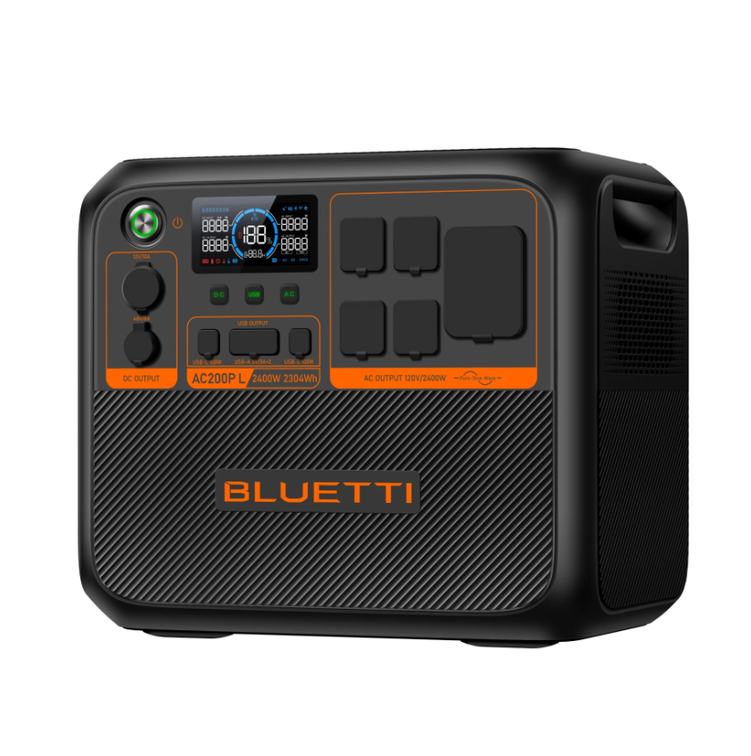 BLUETTI AC200P L Power Station Bundle with Charger 1 – 2,400W, 2,304Wh
