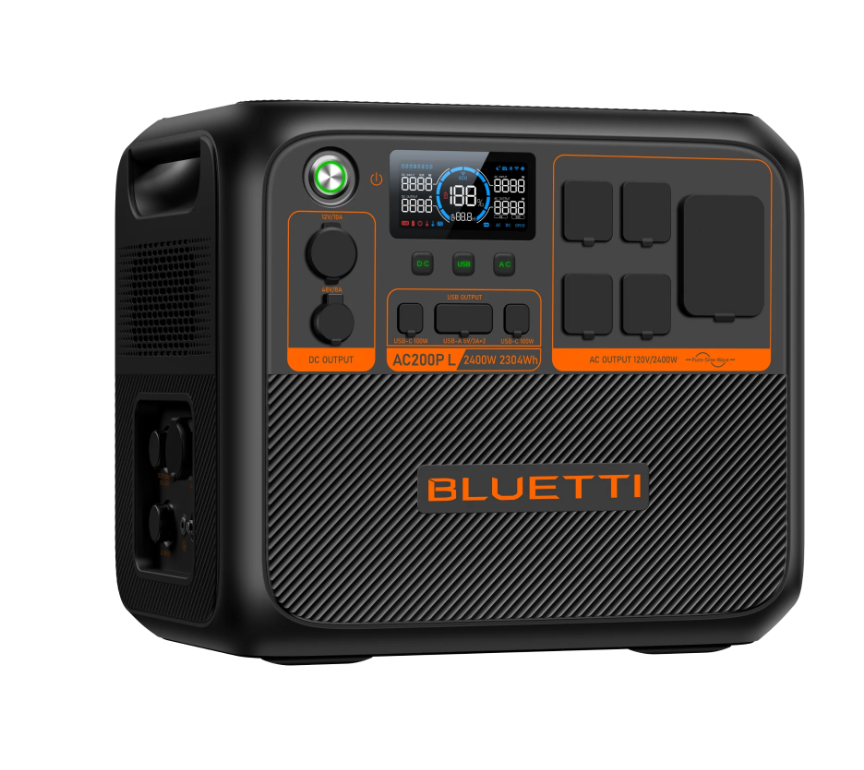 BLUETTI AC200P L Power Station Bundle with Charger 1 – 2,400W, 2,304Wh