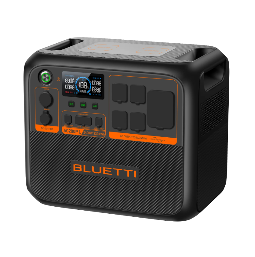 BLUETTI AC200P L Power Station Bundle with Charger 1 – 2,400W, 2,304Wh