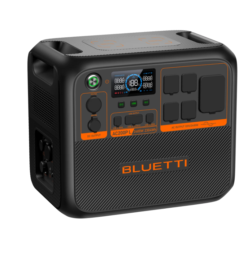 BLUETTI AC200P L Power Station Bundle with Charger 1 – 2,400W, 2,304Wh