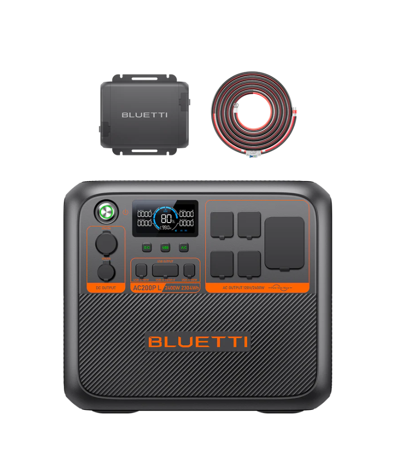 BLUETTI AC200P L Power Station Bundle with Charger 1 – 2,400W, 2,304Wh
