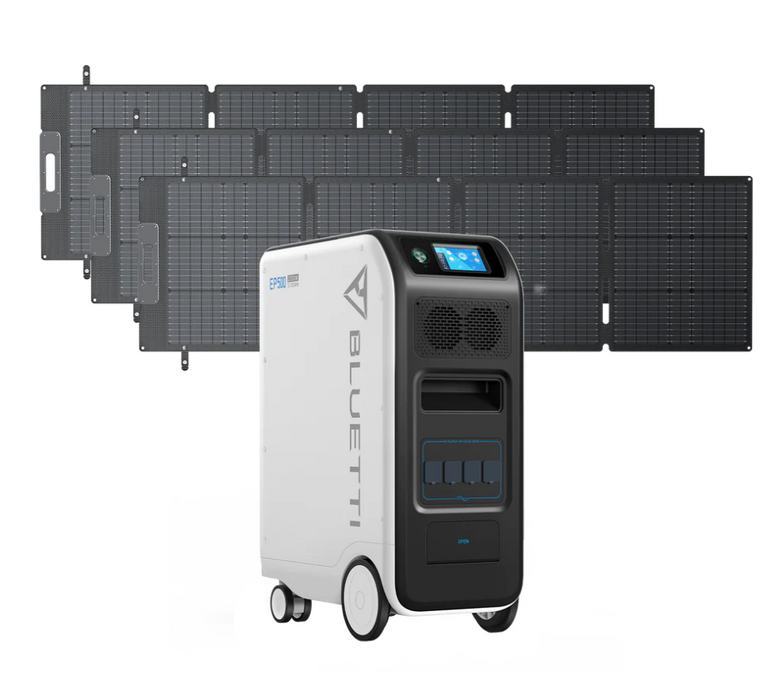 BLUETTI EP500 + 3 × 200W Solar Panels