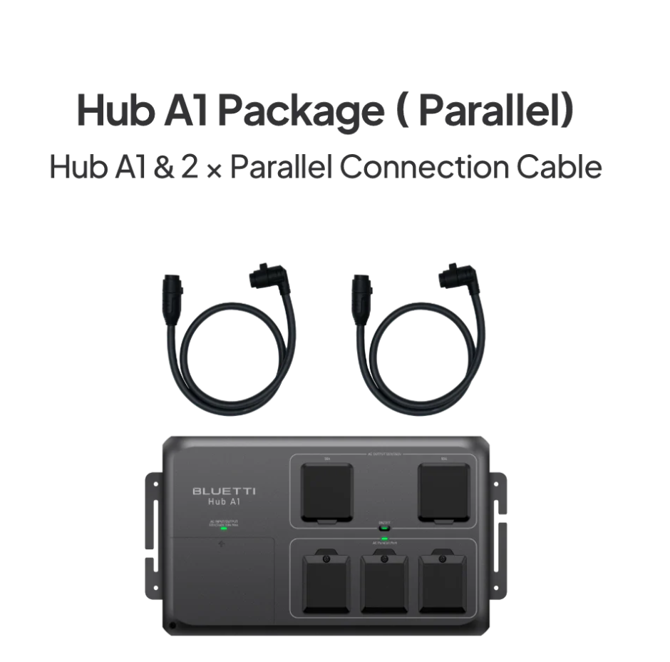 BLUETTI Hub A1 + 2 × Parallel Connection Cables | High-Output Power Expansion for Apex 300