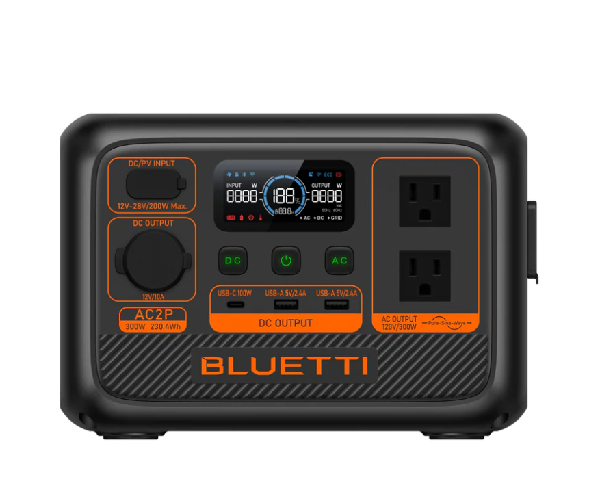 BLUETTI AC2P Portable Power Station + SP100L Solar Generator Kit