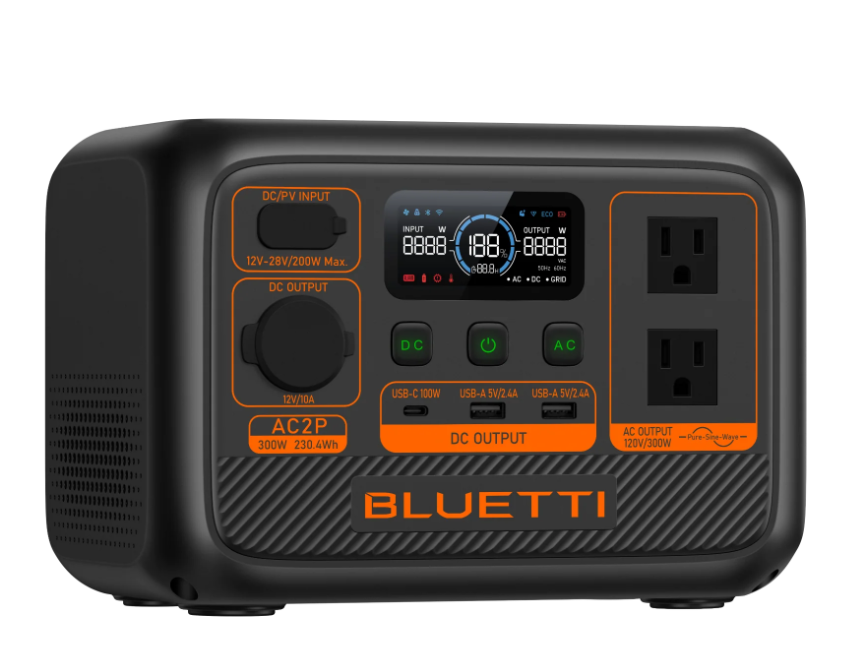 BLUETTI AC2P Portable Power Station + SP100L Solar Generator Kit