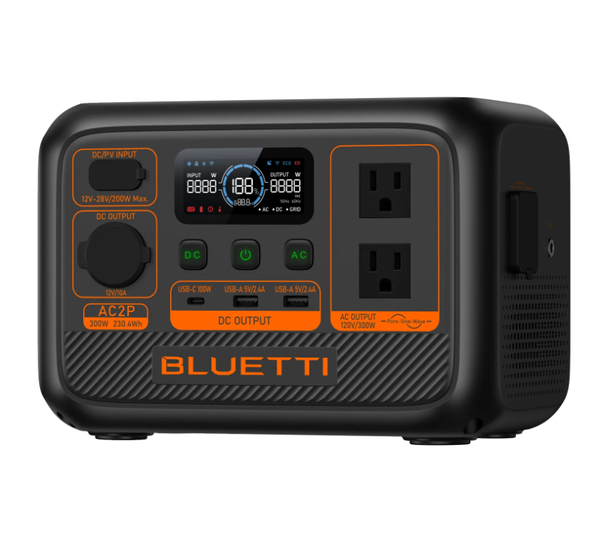 BLUETTI AC2P Portable Power Station + SP100L Solar Generator Kit