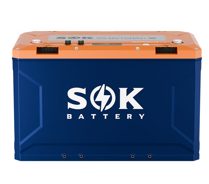 SOK Battery 24V150PH 24V 150Ah Lithium Battery | Built-In Heater, Bluetooth & Victron CAN