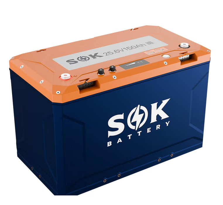 SOK Battery 24V150PH 24V 150Ah Lithium Battery | Built-In Heater, Bluetooth & Victron CAN