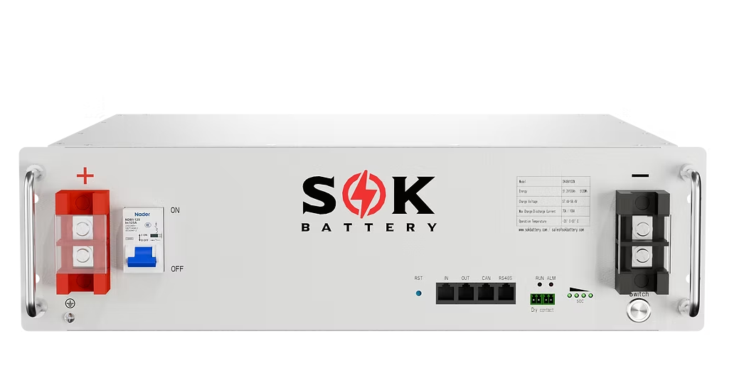 SOK Battery 48V100N 48V 100Ah Server Rack Lithium Battery