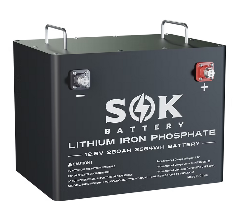 SOK Battery 12V280H 12V 280Ah Lithium Battery