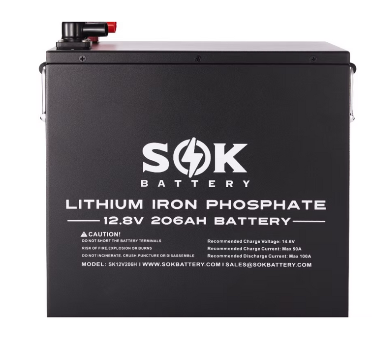 SOK Battery 12V206H 12V 206Ah Lithium Battery