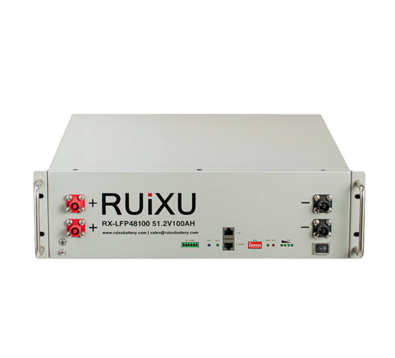 RUiXU RX-LFP48100 48V 100Ah LiFePO4 Rack Battery – UL1973 & UL9540A