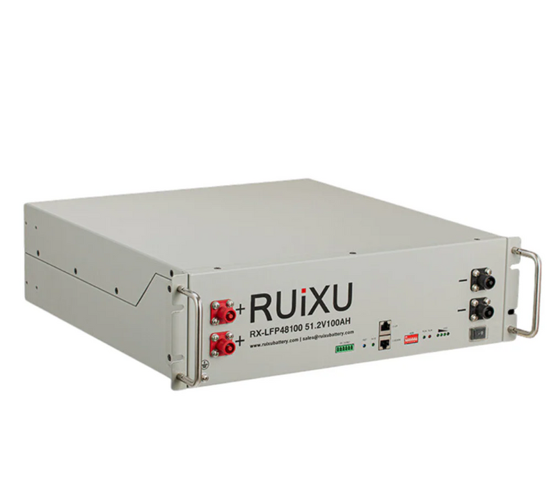 RUiXU RX-LFP48100 48V 100Ah LiFePO4 Rack Battery – UL1973 & UL9540A