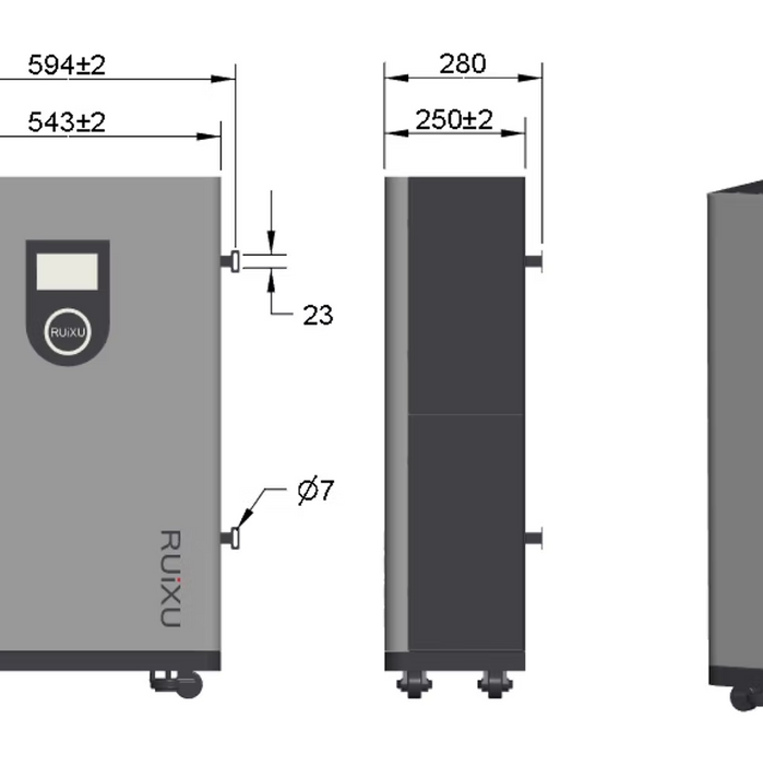 RUiXU Lithi2-16 16kWh LiFePO4 Battery | 51.2V 314Ah | UL1973, UL9540, CEC, SGIP