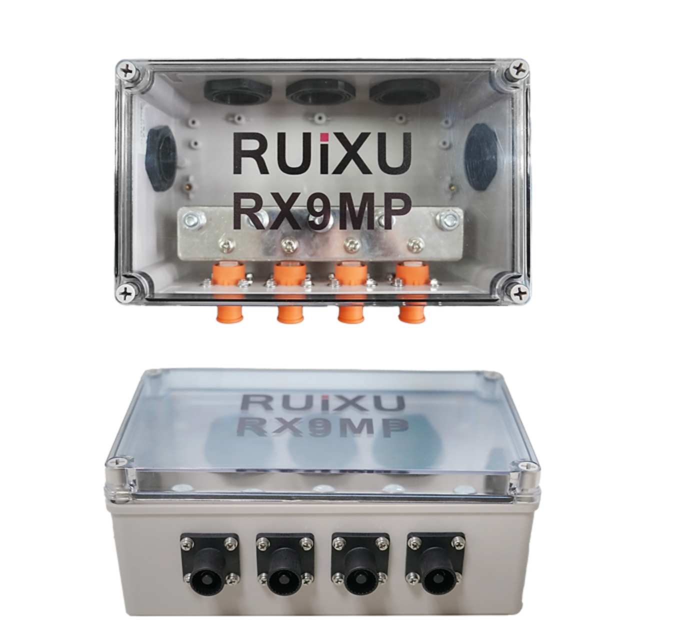 RUiXU RX9MP 800A Busbar for Lithi2-16 Battery | Orange + Black Terminals | One Pair