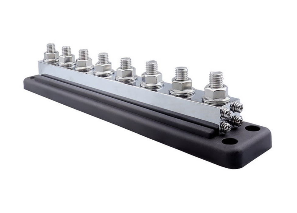 RUiXU Busbar | 8 Terminal Posts (3/8”) & 14mm Nuts | Compatible with OP140 & OP200