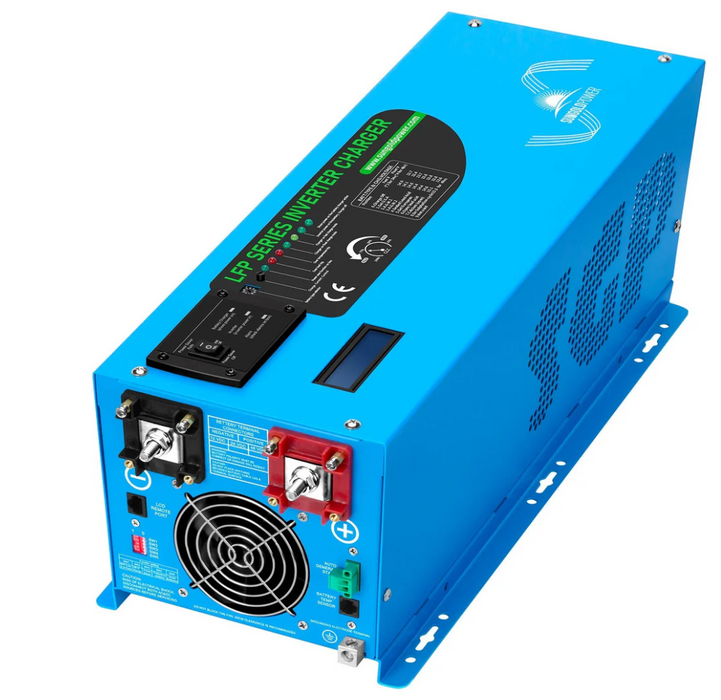 SunGoldPower Inverter Charger | 3000W Pure Sine Wave | 24V DC–120V AC