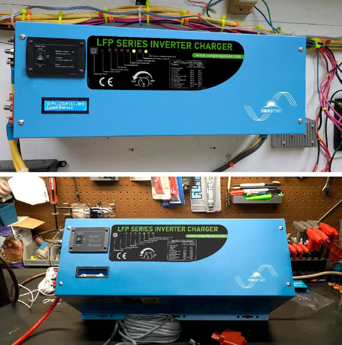 SunGoldPower Inverter Charger | 3000W Pure Sine Wave | 24V DC–120V AC