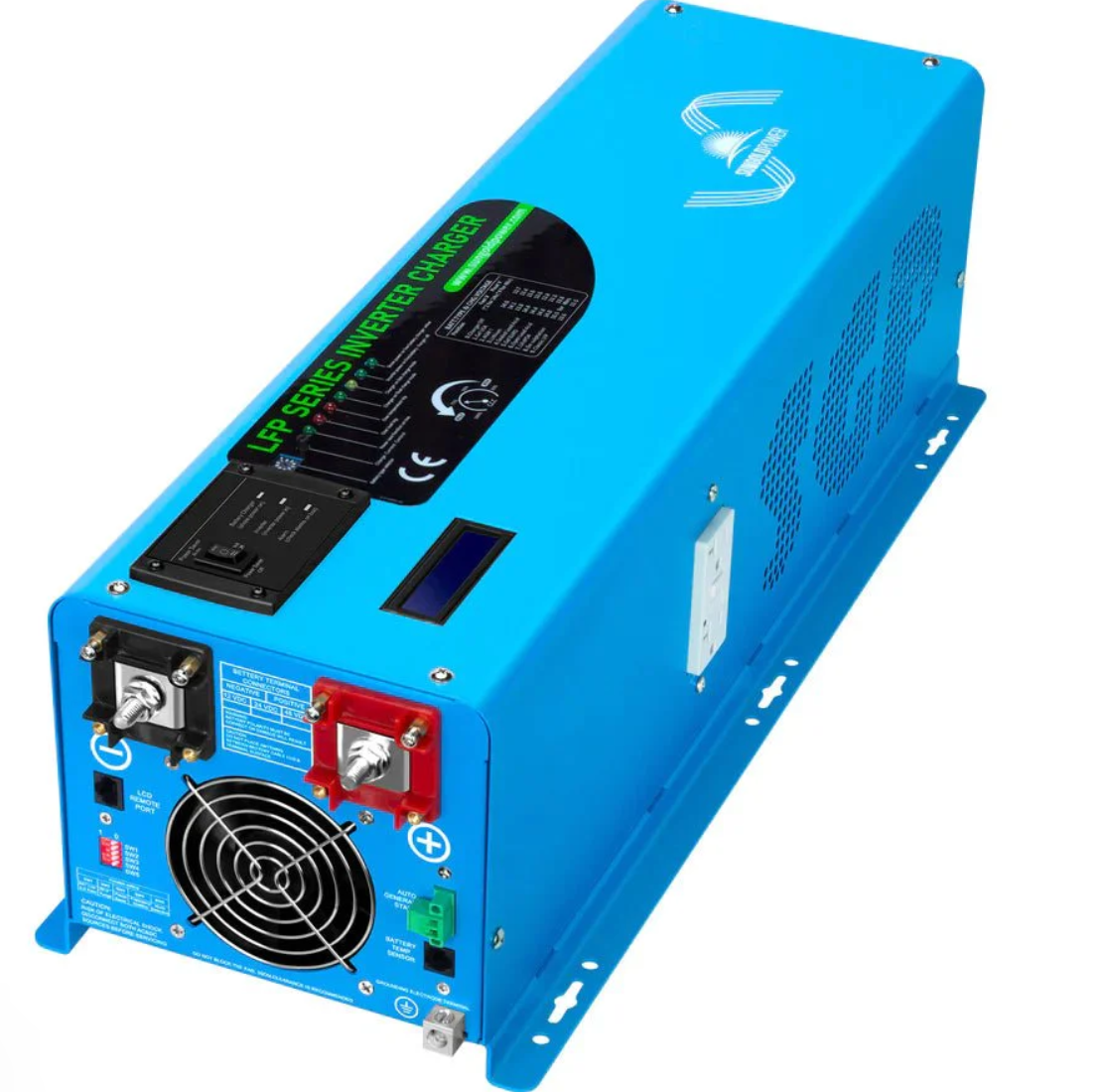 SunGoldPower Split-Phase Inverter Charger | 4000W Pure Sine Wave | 12V DC–120/240V AC