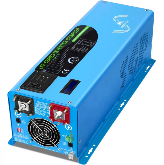 SunGoldPower Split-Phase Inverter Charger | 4000W Pure Sine Wave | 24V DC–120/240V AC