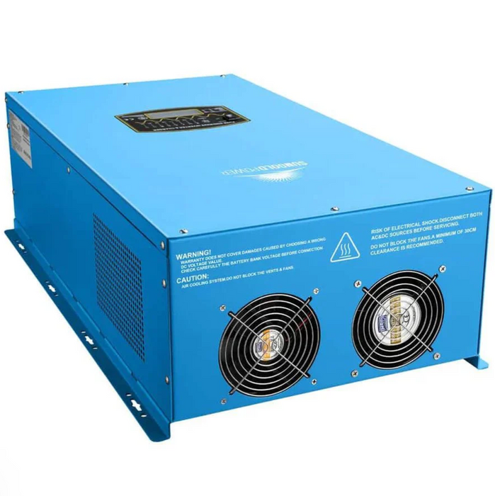 SunGoldPower Split-Phase Inverter Charger | 12000W Pure Sine Wave | 48V DC–120/240V AC