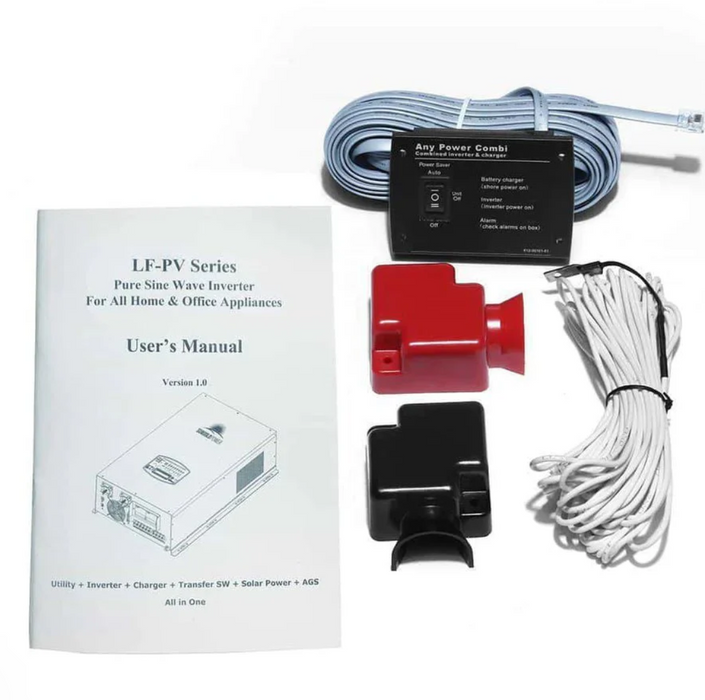 SunGoldPower Split-Phase Inverter Charger | 12000W Pure Sine Wave | 48V DC–120/240V AC