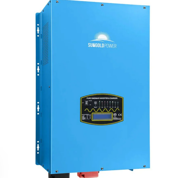 SunGoldPower Split-Phase Inverter Charger | 15000W Pure Sine Wave | 48V DC–120/240V AC