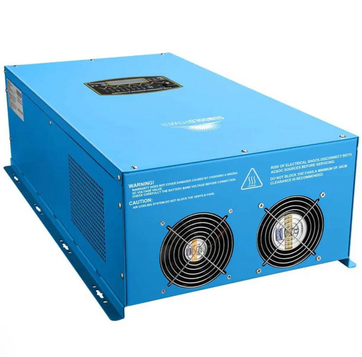 SunGoldPower Split-Phase Inverter Charger | 15000W Pure Sine Wave | 48V DC–120/240V AC