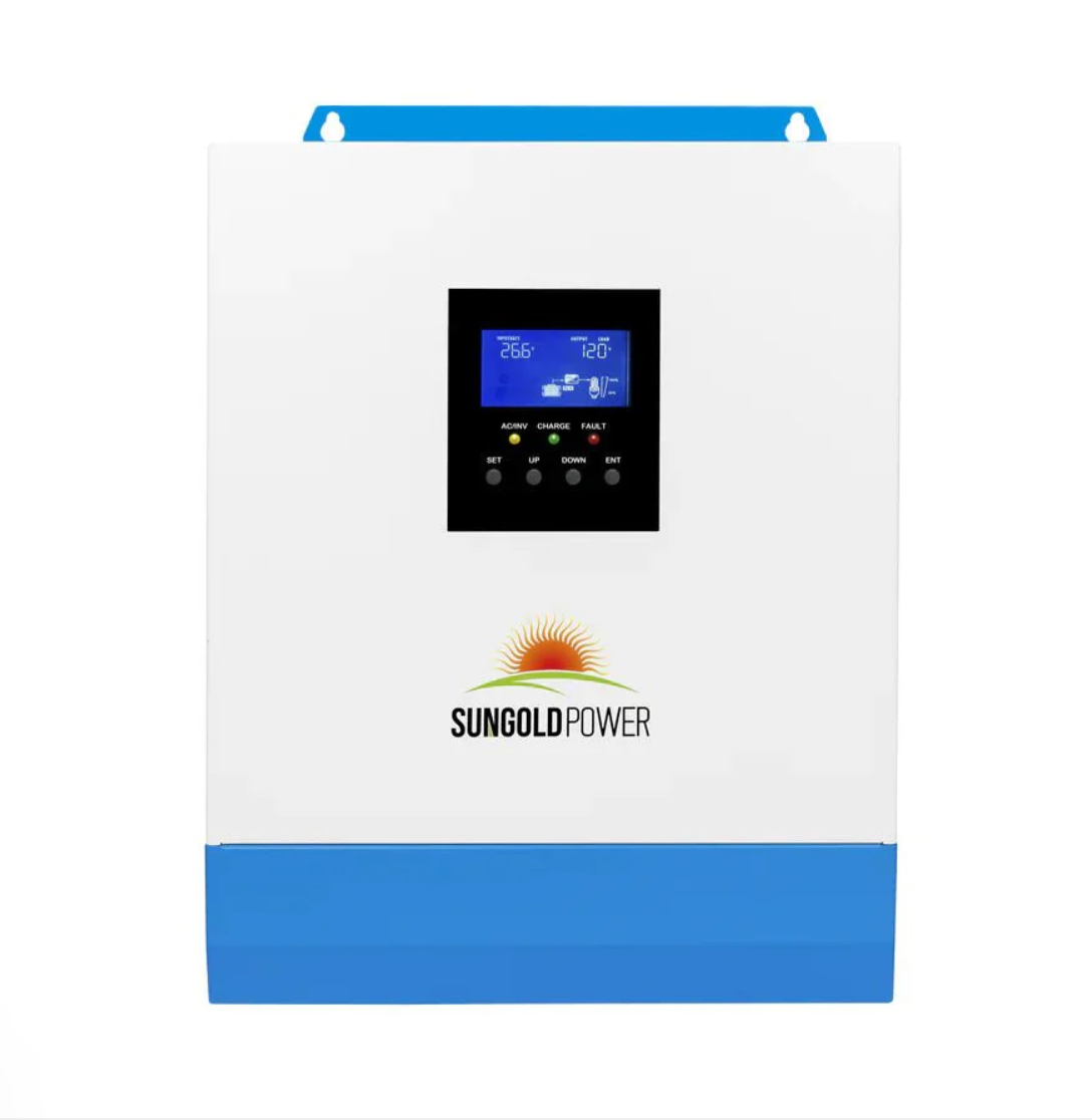 SunGoldPower 3000W 24V Solar Inverter Charger AC input 120V/AC output 120V [PV120-450V / MPPT120-400V]