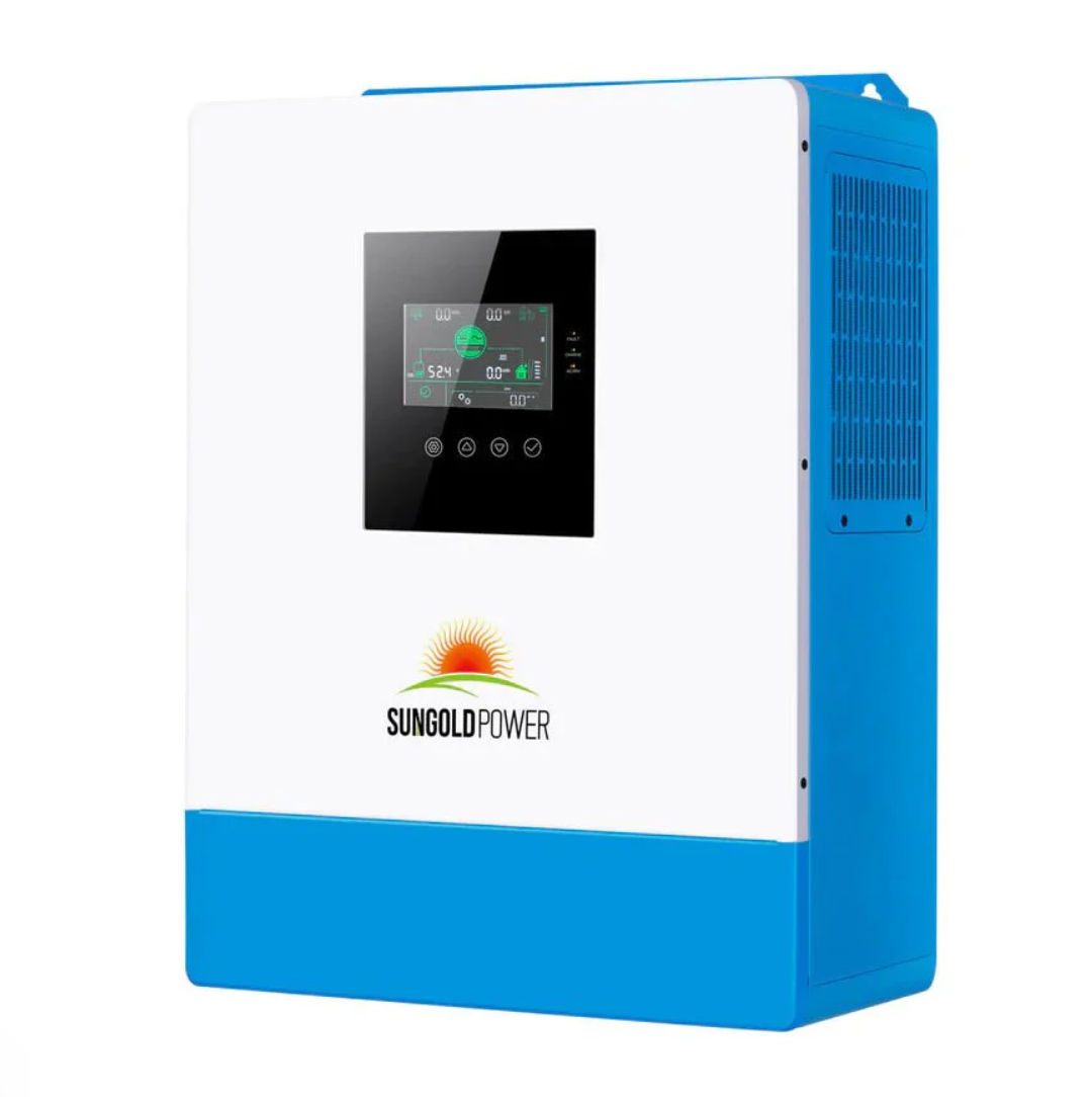 SunGoldPower Solar Inverter Charger | 5000W 48V DC–120V AC | 100A MPPT