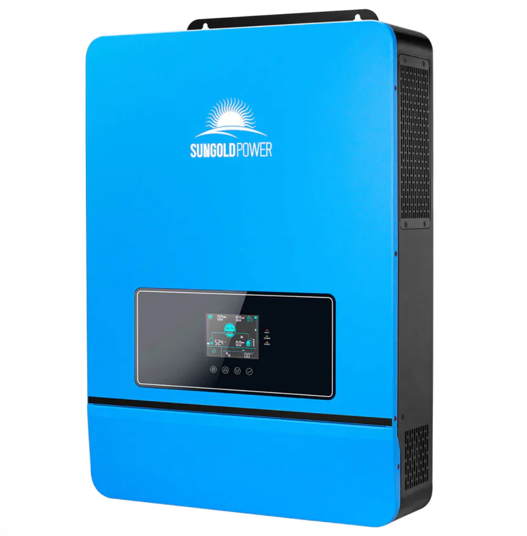 SunGoldPower Solar Inverter Charger | 10000W 48V DC–120/240V AC | Split-Phase