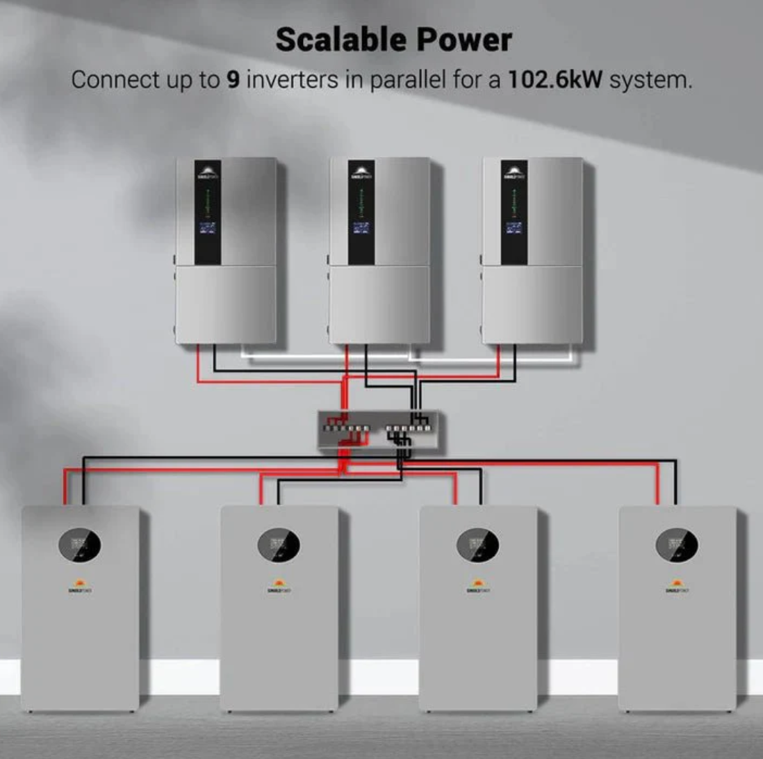 SunGoldPower 11.4KW Hybrid Inverter 48V Split Phase SGN11.4KHB-48