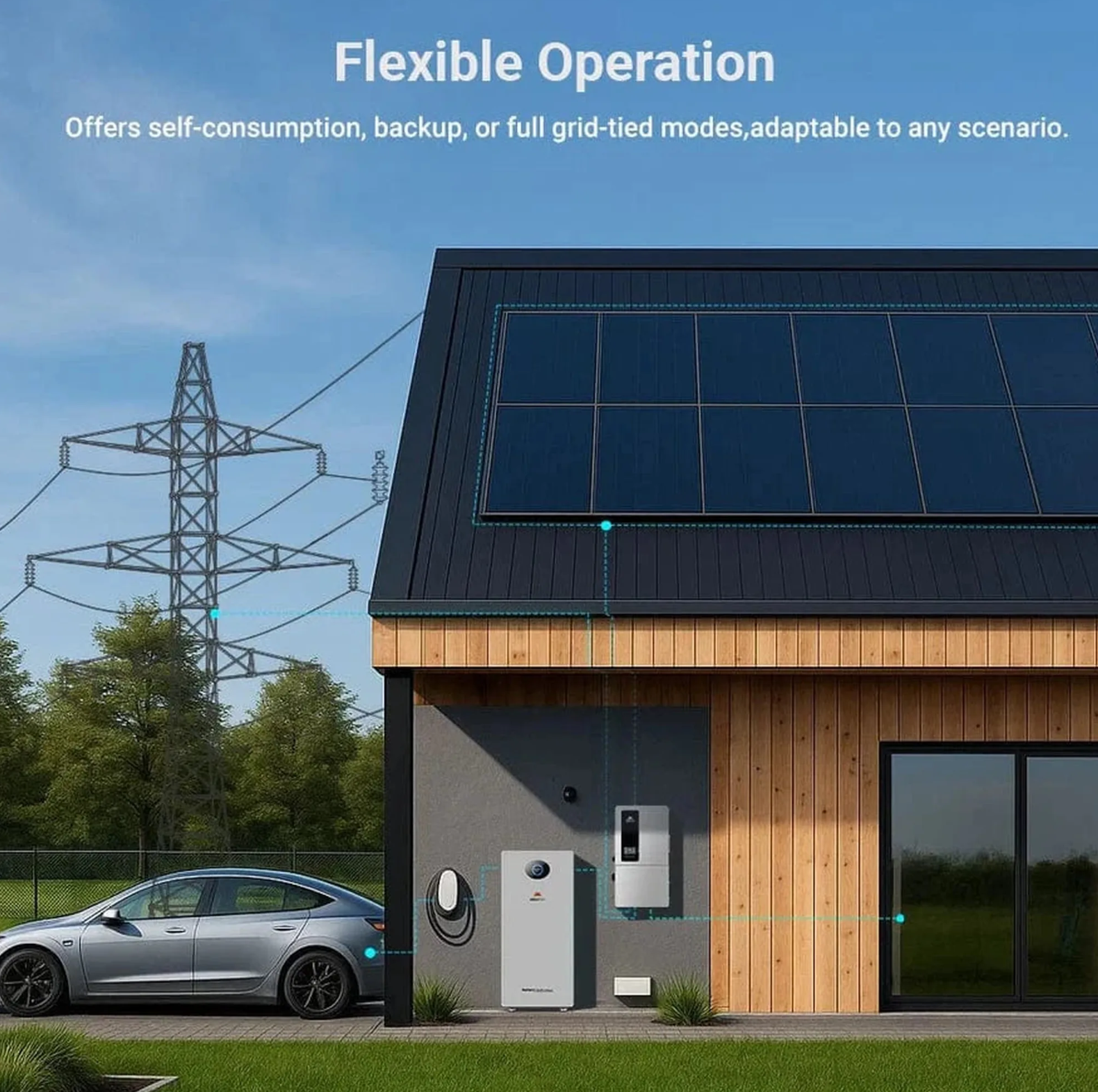 SunGoldPower 12KW 48V All-in-one Hybrid Solar inverter | Whole Home Backup (200A)| SGS-12K18MAX