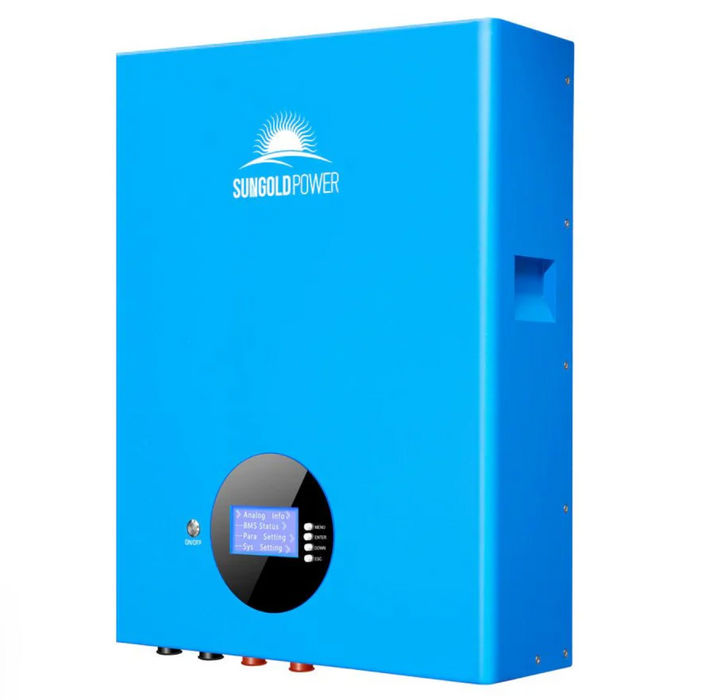SunGoldPower Powerwall LiFePO4 Lithium Battery | 5.12kWh 48V