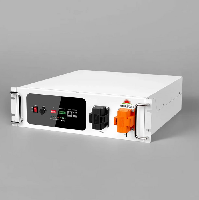 SunGoldPower Server Rack LiFePO4 Lithium Battery | 48V 100Ah | Self-Heating