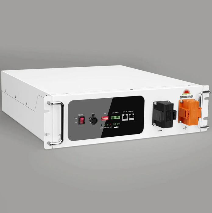 SunGoldPower Server Rack LiFePO4 Lithium Battery | 48V 100Ah | Self-Heating