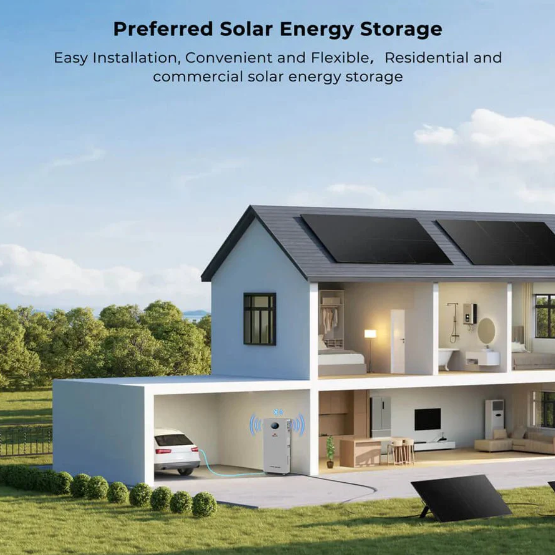 SunGoldPower PowerMax 51.2V 314AH Outdoor Energy Storage Battery UL1973 & UL9540A