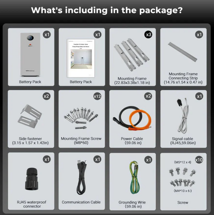 SunGoldPower PowerMax 314 Outdoor Battery | 51.2V 314Ah | UL1973 &amp | UL9540A