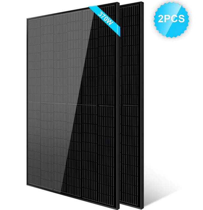 SunGoldPower Solar Panel | 370W Monocrystalline Black | 2-Pack