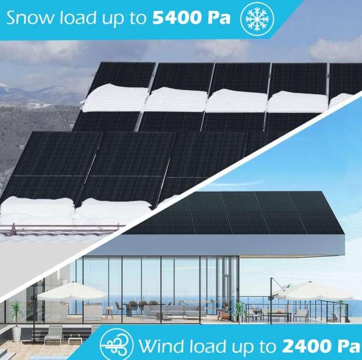 SunGoldPower Solar Panel | 415W Monocrystalline Black PERC | 6-Pack