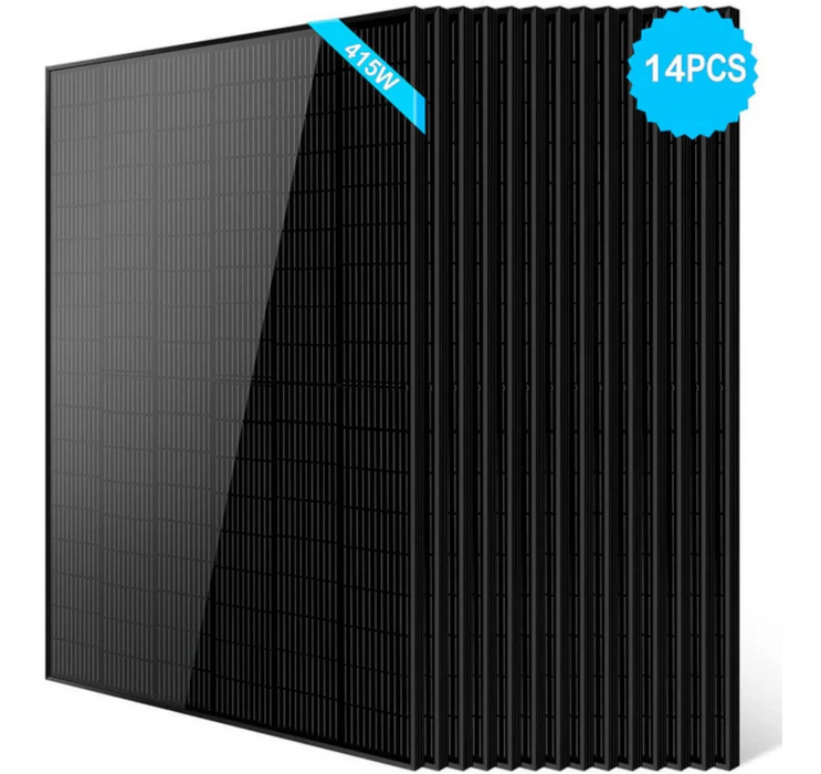 SunGoldPower Solar Panel | 415W Monocrystalline Black PERC | 14-Pack