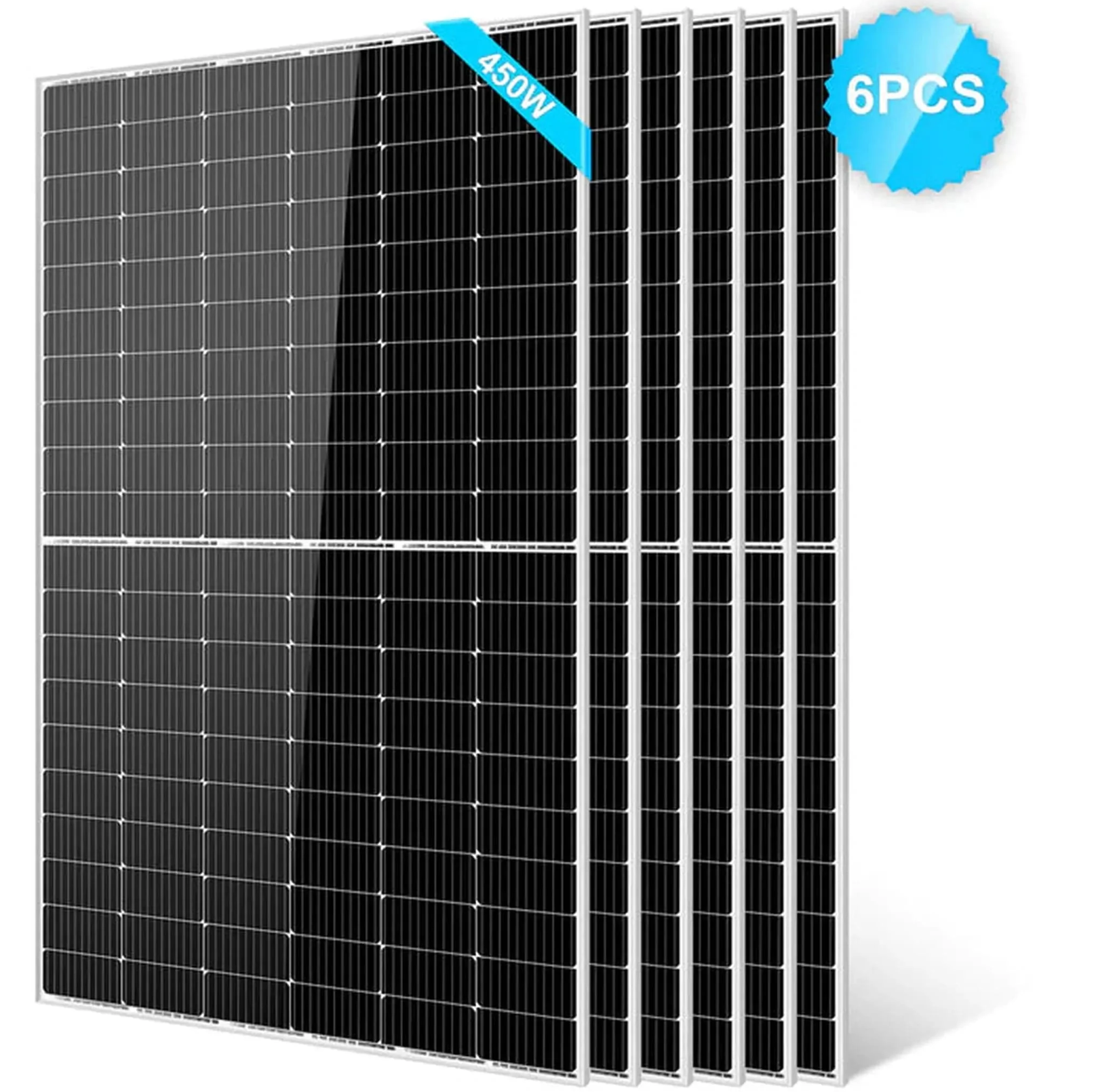 SunGoldPower Solar Panel | 450W Monocrystalline PERC | UL61730 | 6-Pack