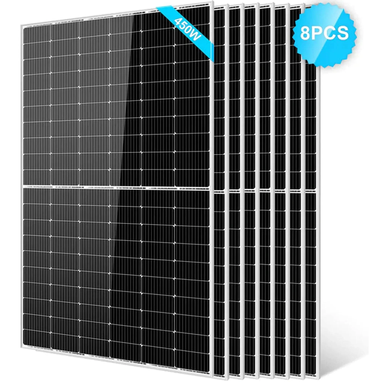 SunGoldPower Solar Panel | 450W Monocrystalline PERC | UL61730 | 8-Pack