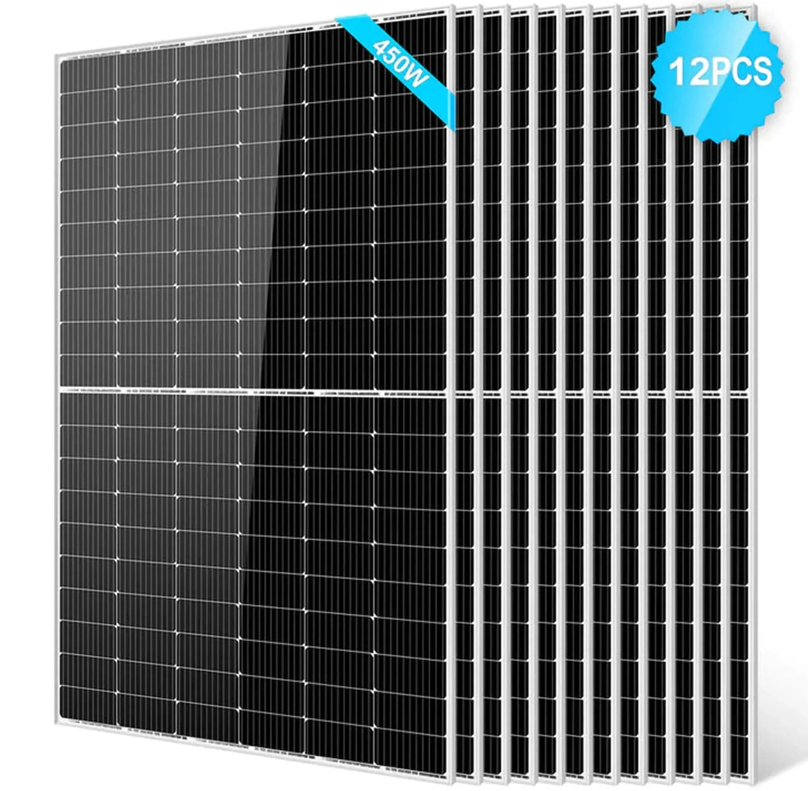 SunGoldPower Solar Panel | 450W Monocrystalline PERC | UL61730 | 12-Pack
